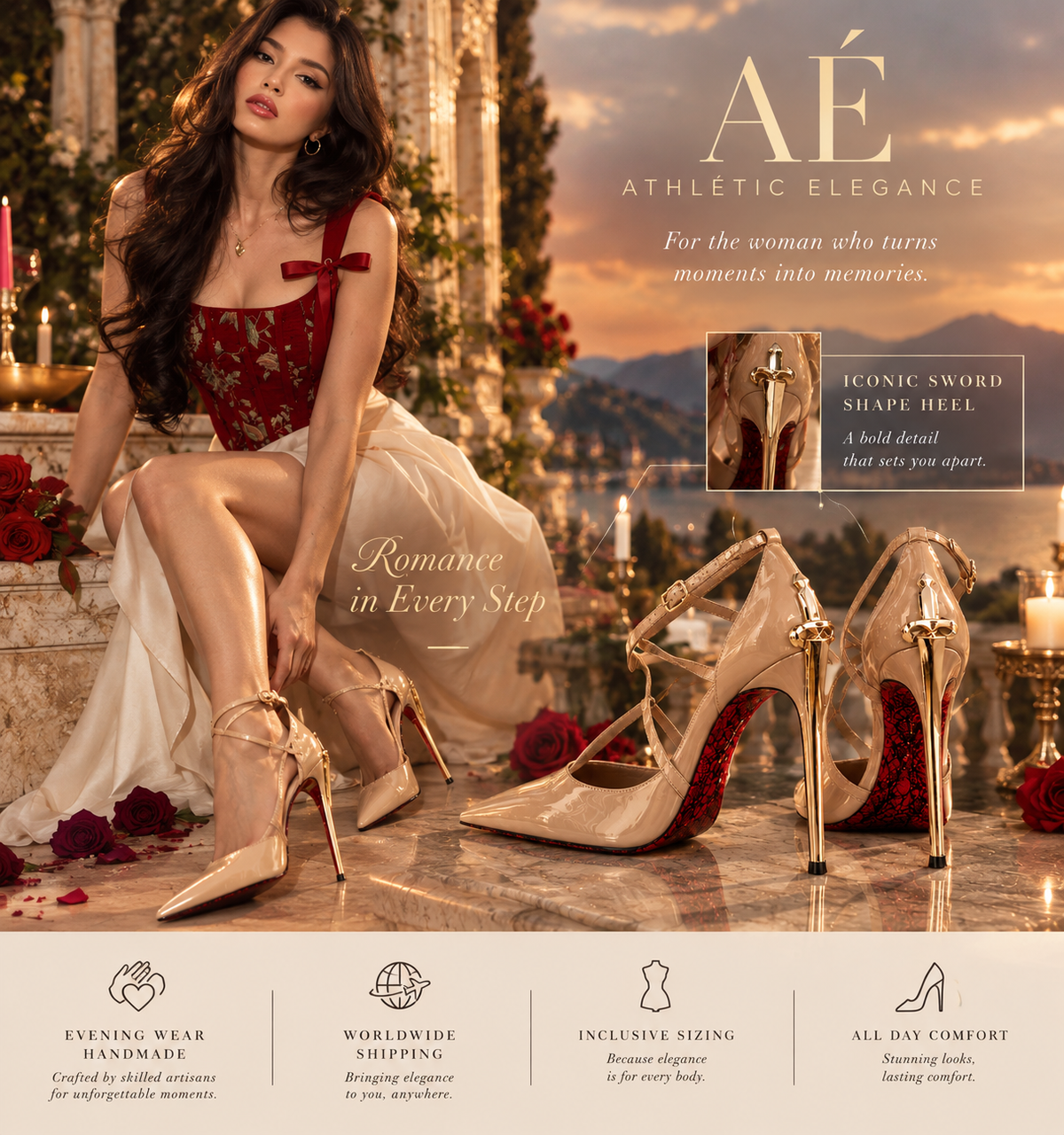 AÉ - THE ROYAL BRIDE OF DESIRE IN NUDE & BLACK