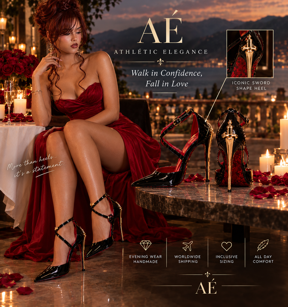 AÉ - THE ROYAL BRIDE OF DESIRE IN NUDE & BLACK