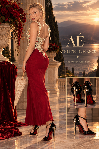 MY SWEET TEMPTATION: ELEGANT T-STRAP PULSE DAGGER SWORD HEELS