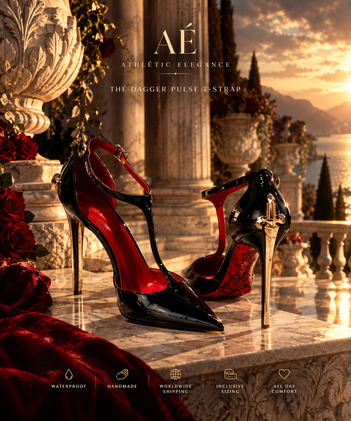 MY SWEET TEMPTATION: ELEGANT T-STRAP PULSE DAGGER SWORD HEELS