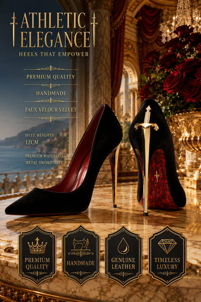 THE MIDNIGHT VELVET DAGGER IN GOLD, SILVER & BURGUNDY — *ONLY 4 REMAIN*