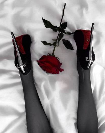 THE MIDNIGHT VELVET DAGGER IN GOLD, SILVER & BURGUNDY — *ONLY 4 REMAIN*