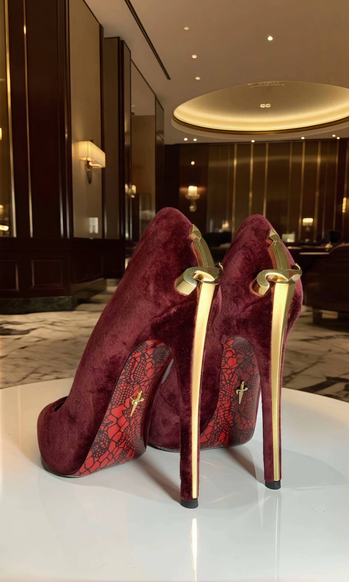 THE MIDNIGHT VELVET DAGGER IN GOLD, SILVER & BURGUNDY — *ONLY 4 REMAIN*
