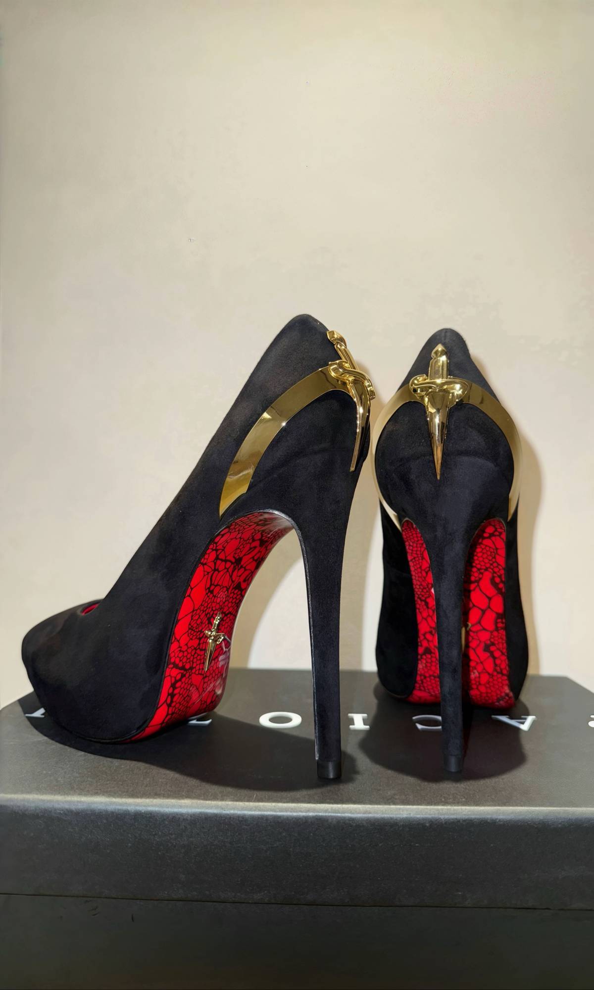 THE 3 VELVET TRINITY: CROSS SCEPTER IN RED, GOLD & SILVER — *ONLY 2 REMAIN*