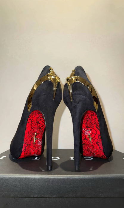 THE 3 VELVET TRINITY: CROSS SCEPTER IN RED, GOLD & SILVER — *ONLY 2 REMAIN*